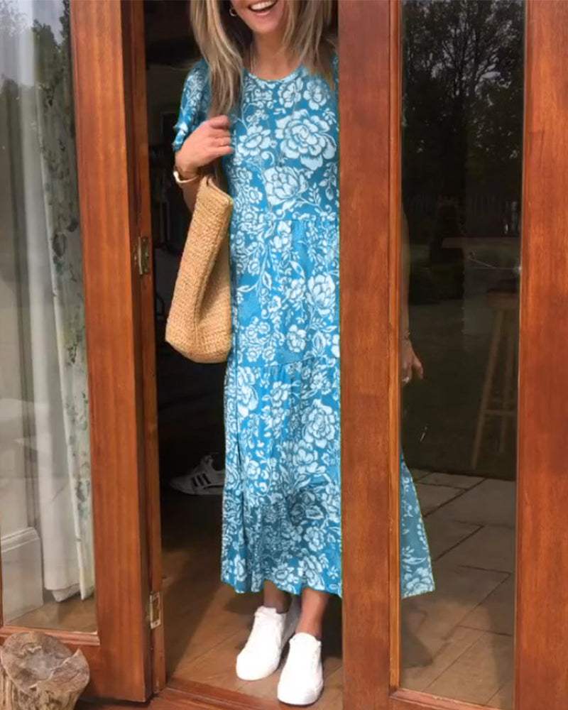 Mireille™ | Robe fluide à imprimé floral