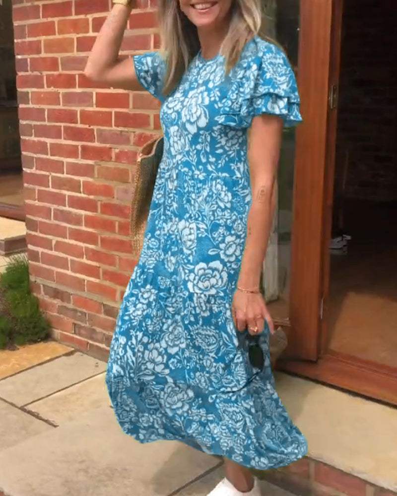Mireille™ | Robe fluide à imprimé floral