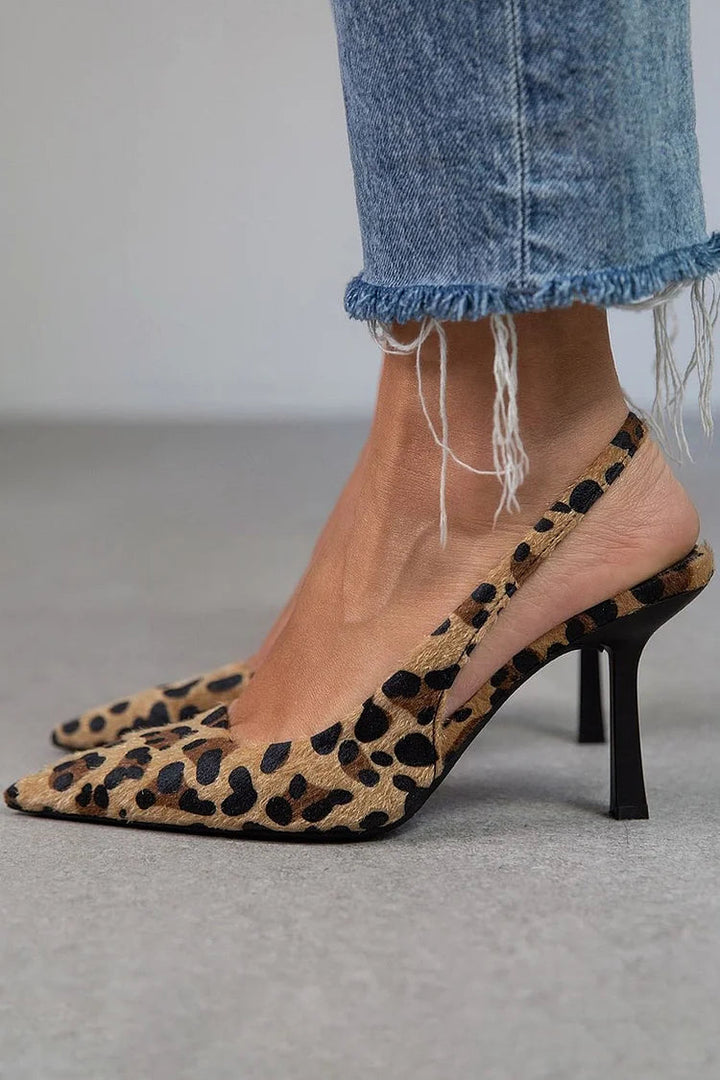 Ambra™ | Escarpins à motif léopard avec bride arrière