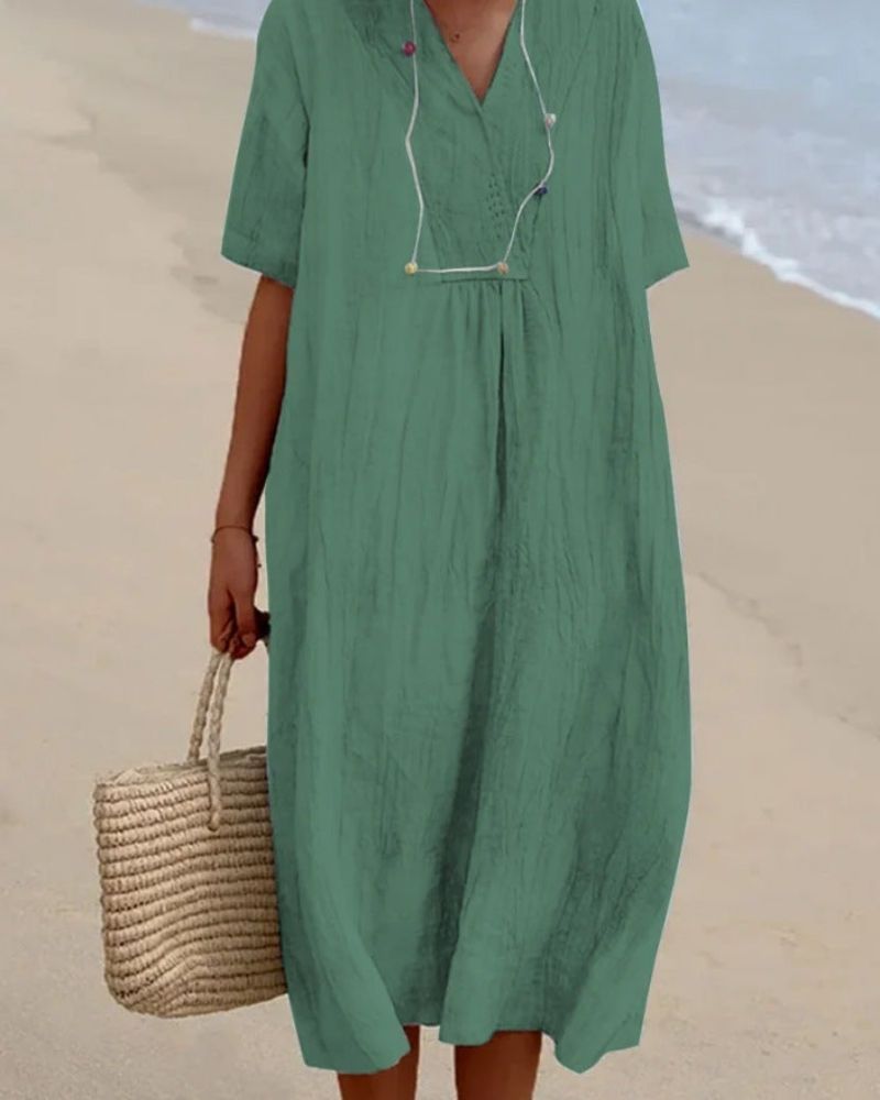 MYKA - LINEN STRAND ROBE