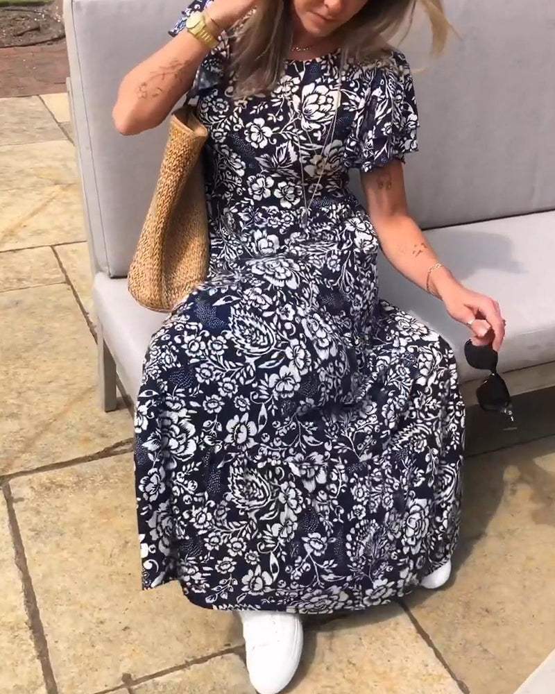 Mireille™ | Robe fluide à imprimé floral