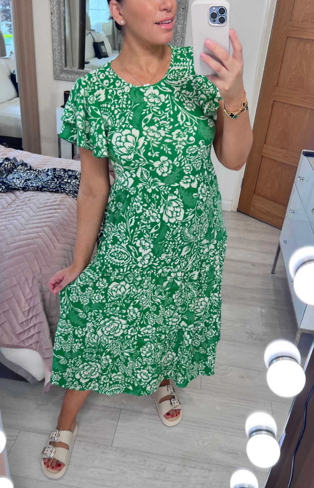 Mireille™ | Robe fluide à imprimé floral