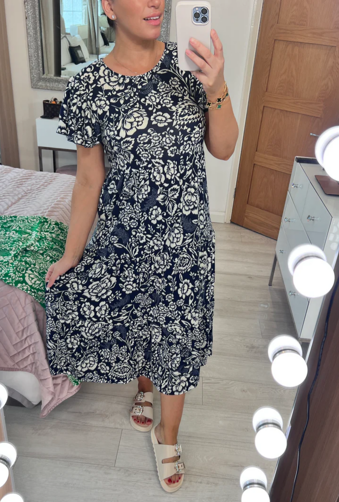 Mireille™ | Robe fluide à imprimé floral