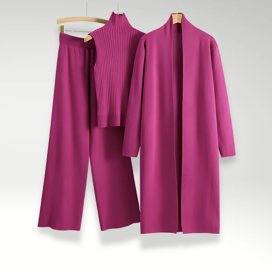 Julie | Ensemble trois pièces en maille Luxe