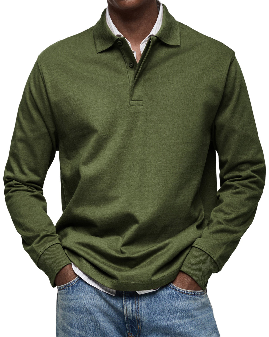 Polo Casual Alexandre™ à Manches Longues