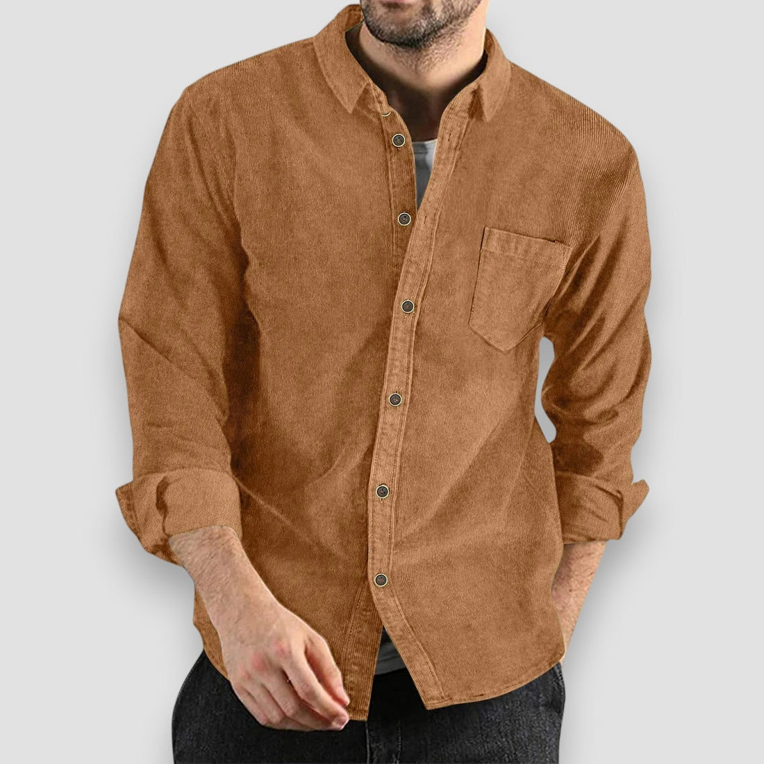 Georges™ | Chemise en Velours Côtelé Confortable