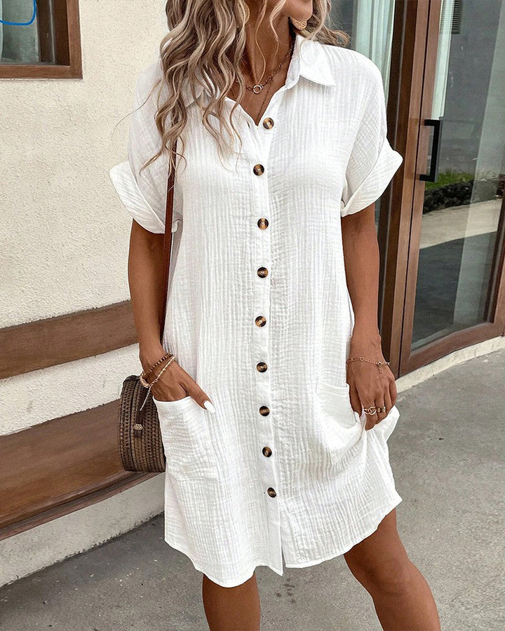 Dunya - Robe polo ceinturée