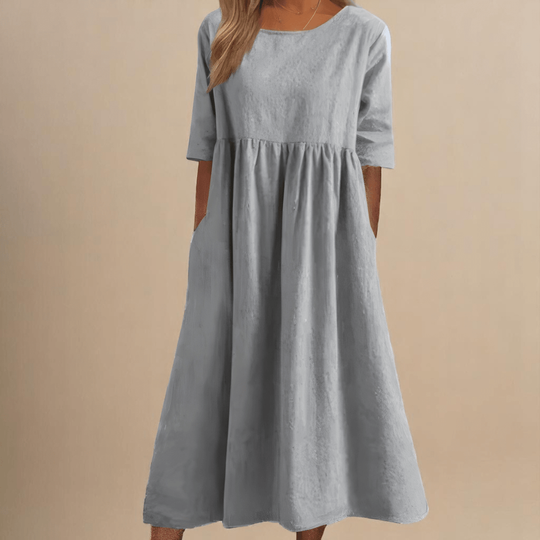 Amélie™ | Robe à Poches en Coton Doux