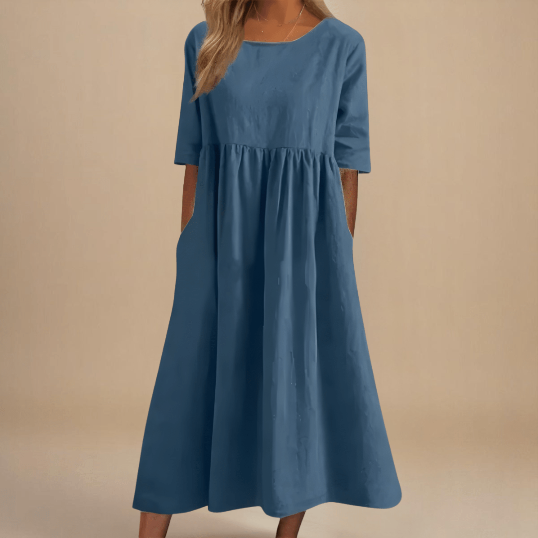 Amélie™ | Robe à Poches en Coton Doux