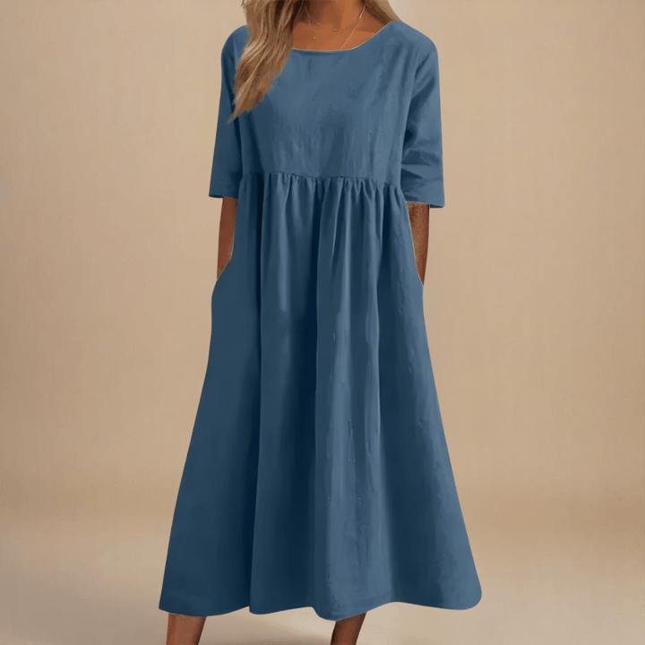 Amélie™ | Robe à Poches en Coton Doux