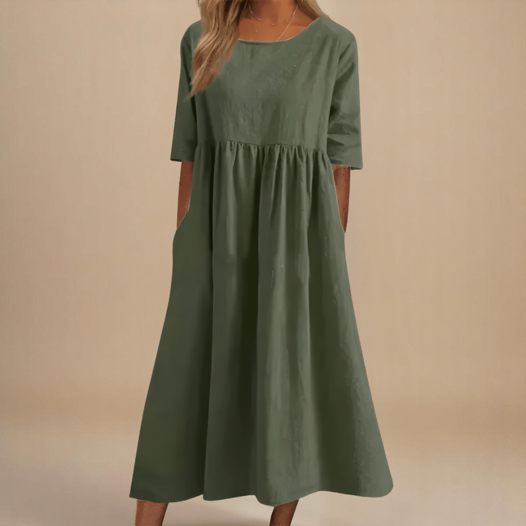 Amélie™ | Robe à Poches en Coton Doux