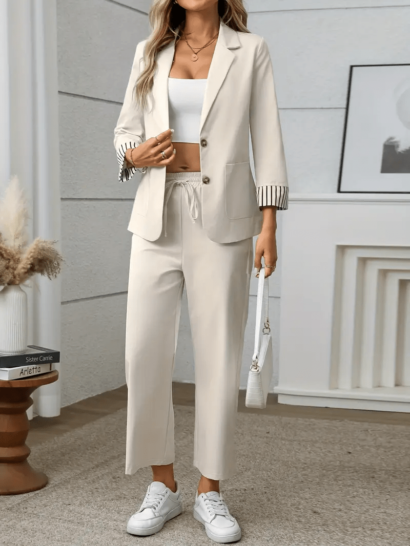 Amélise™ | Ensemble Blazer Femme Chic et Confortable