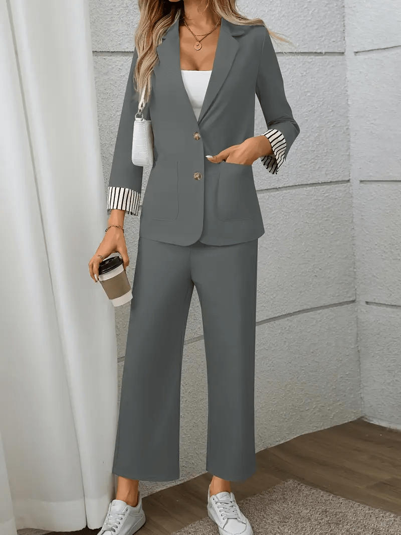 Amélise™ | Ensemble Blazer Femme Chic et Confortable