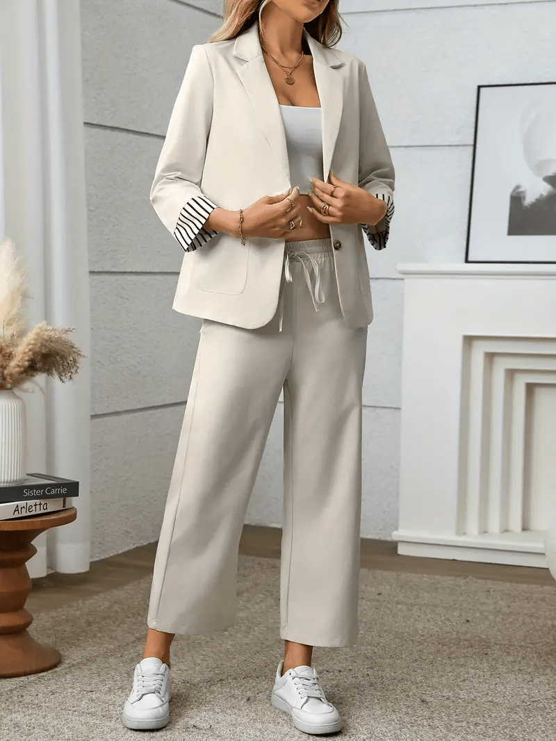 Amélise™ | Ensemble Blazer Femme Chic et Confortable