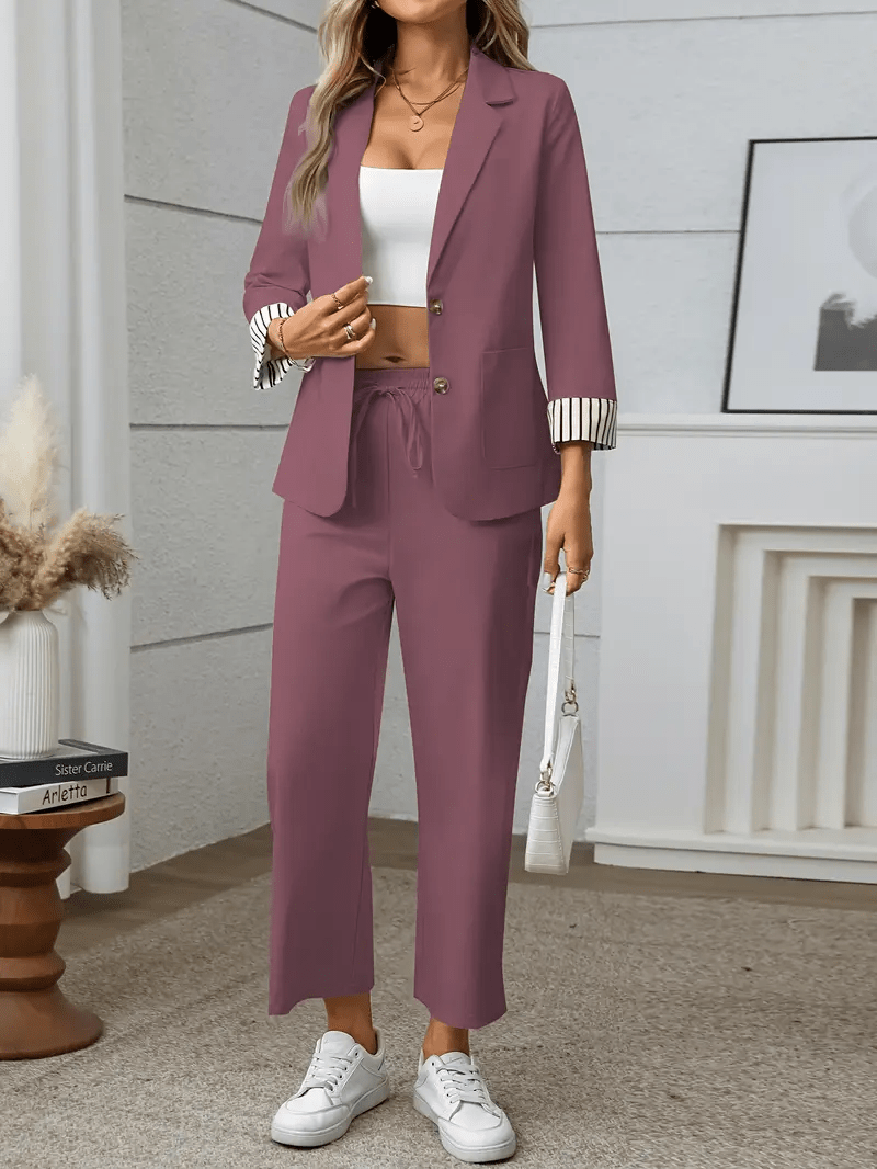 Amélise™ | Ensemble Blazer Femme Chic et Confortable