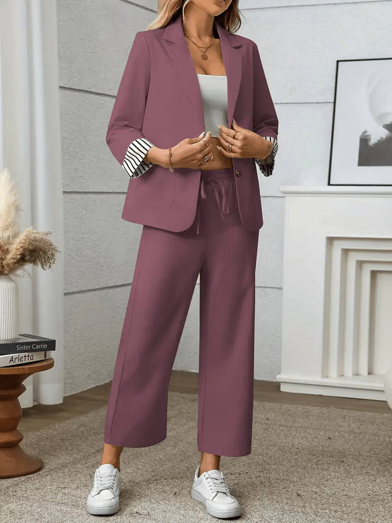 Amélise™ | Ensemble Blazer Femme Chic et Confortable