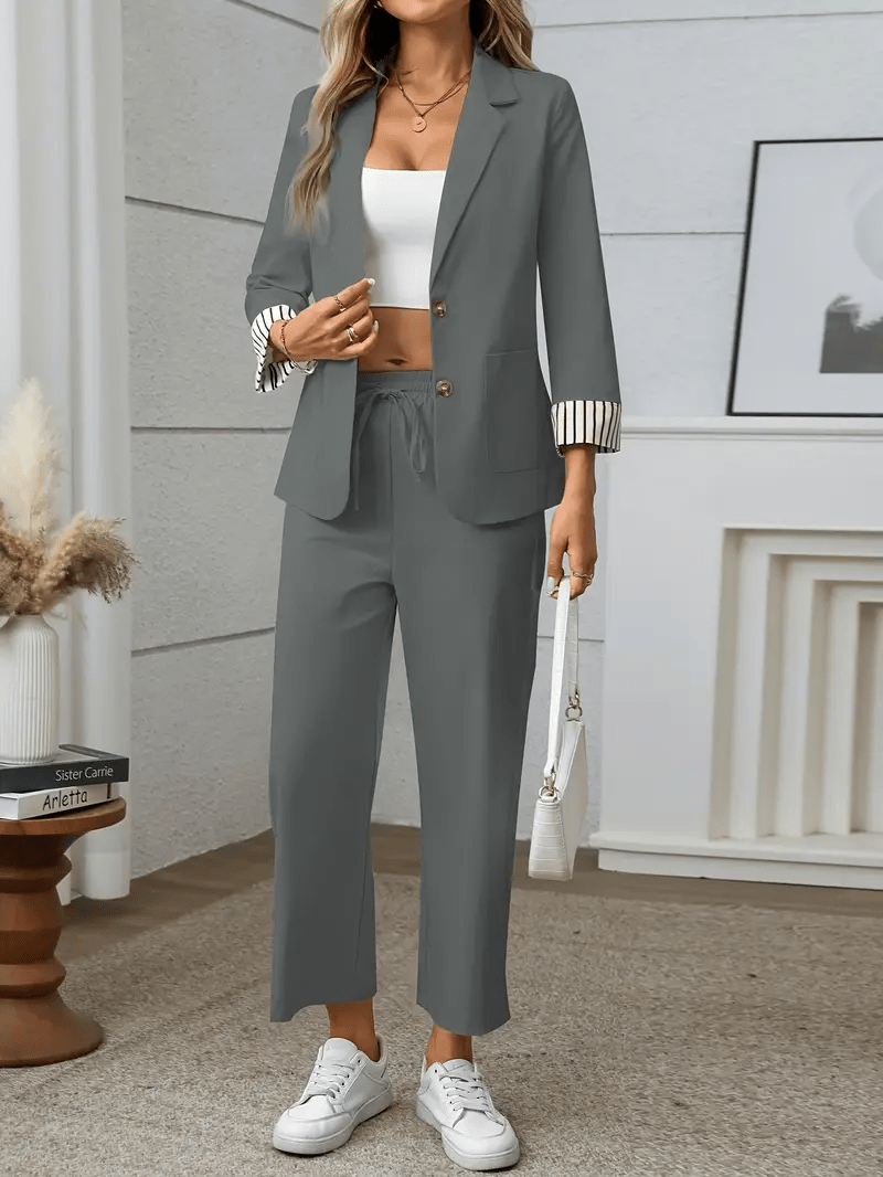 Amélise™ | Ensemble Blazer Femme Chic et Confortable