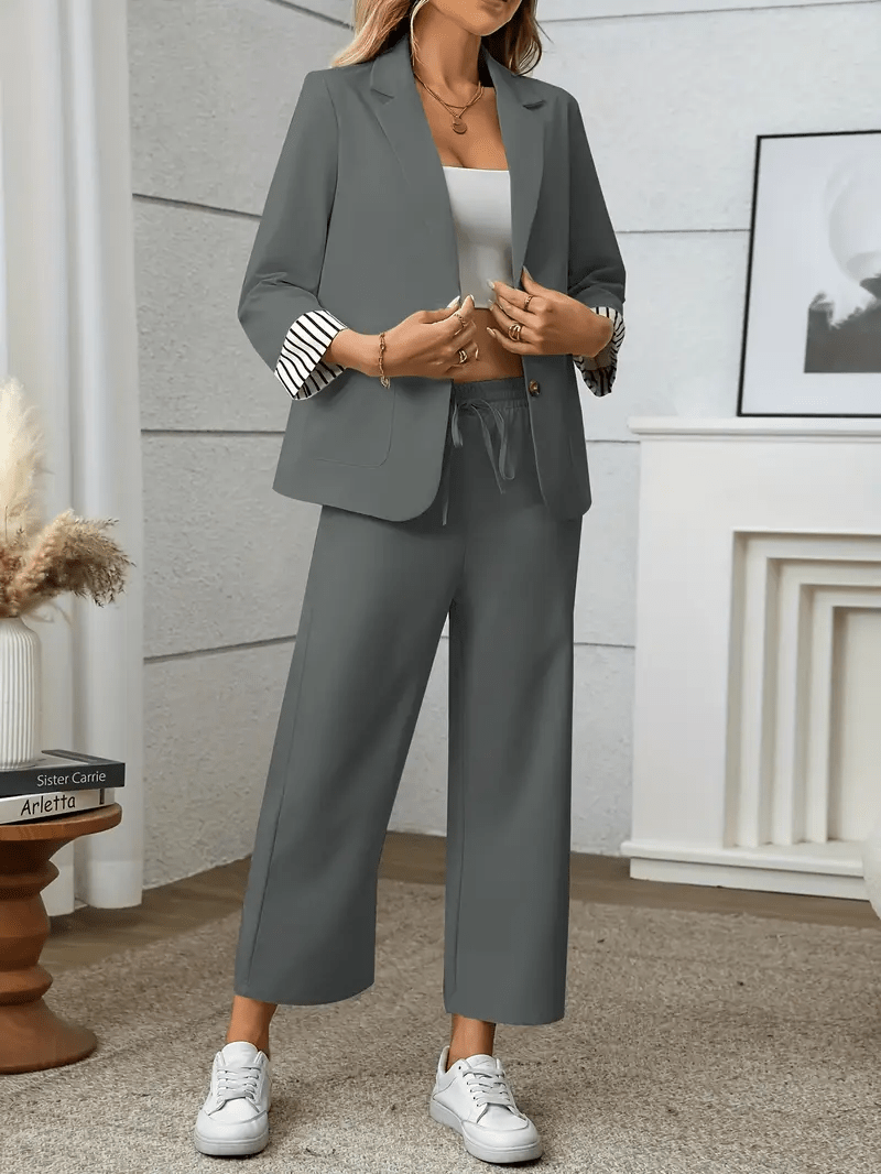 Amélise™ | Ensemble Blazer Femme Chic et Confortable