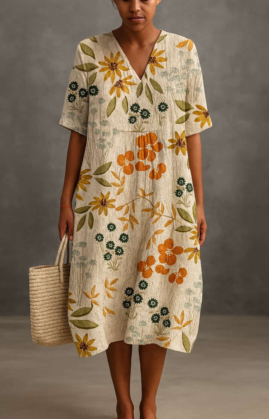 Aubrey™ | Robe midi élégante et décontractée
