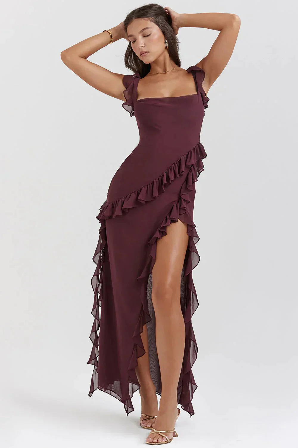 Aveline™ | Robe de soirée à volants élégants