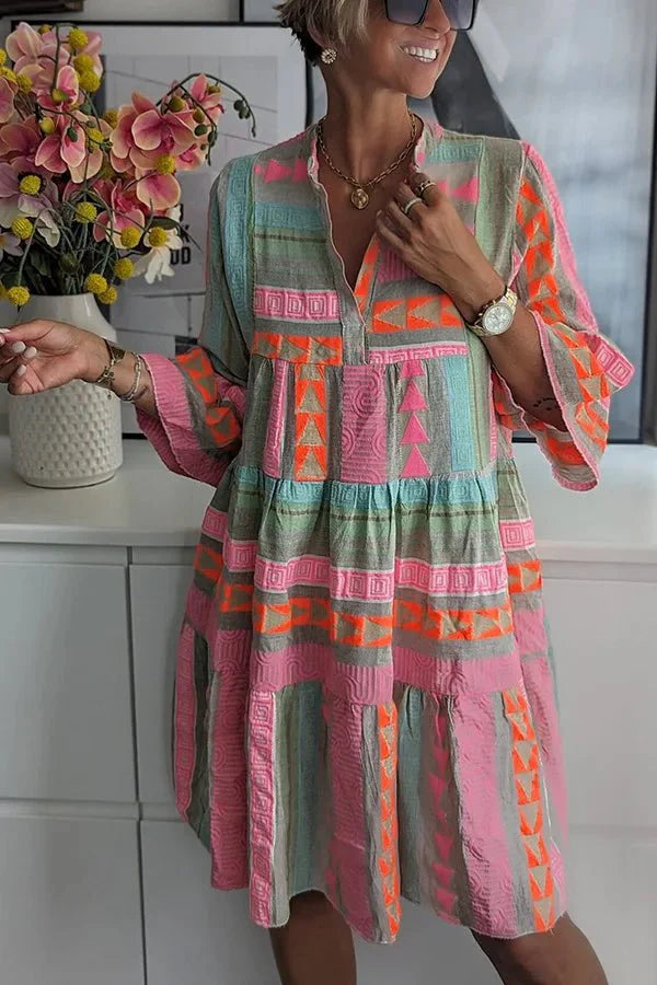 Jeanne™ | Robe swing à volants bohème