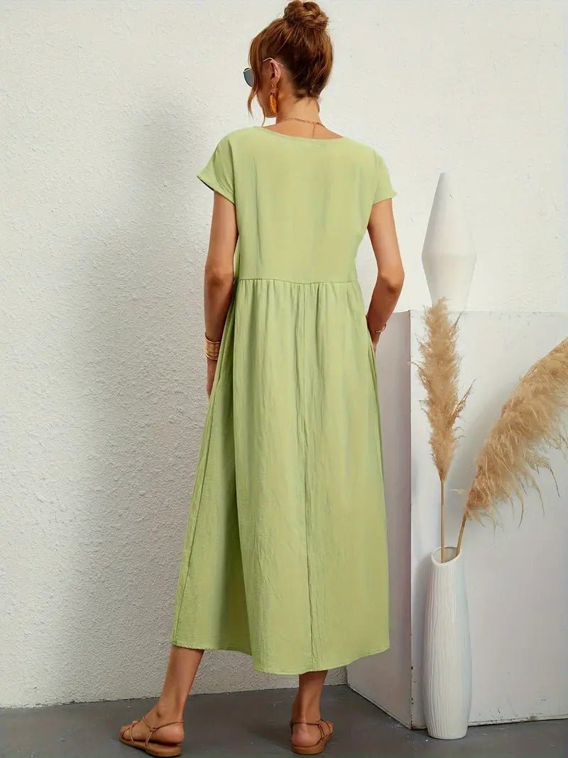 Juliane™ | Robe en lin premium avec poches