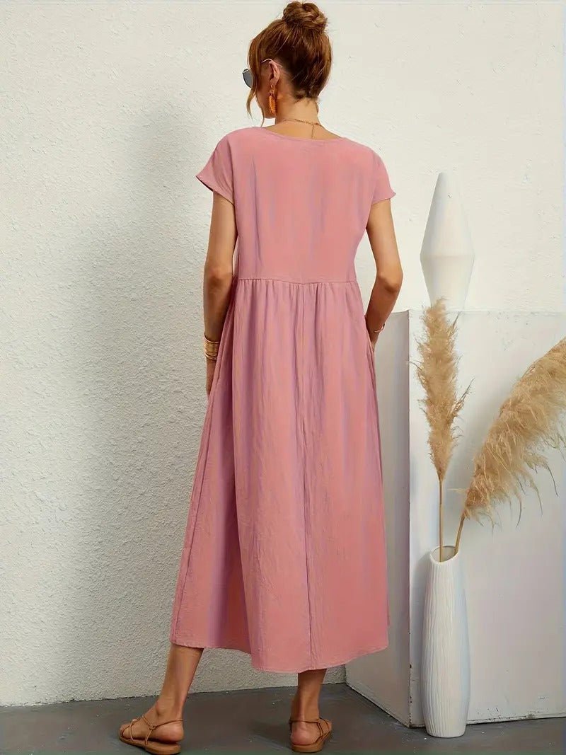 Juliane™ | Robe en lin premium avec poches