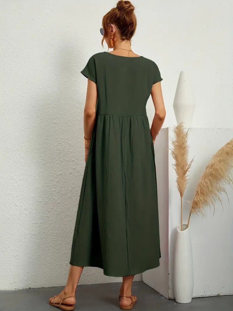 Juliane™ | Robe en lin premium avec poches