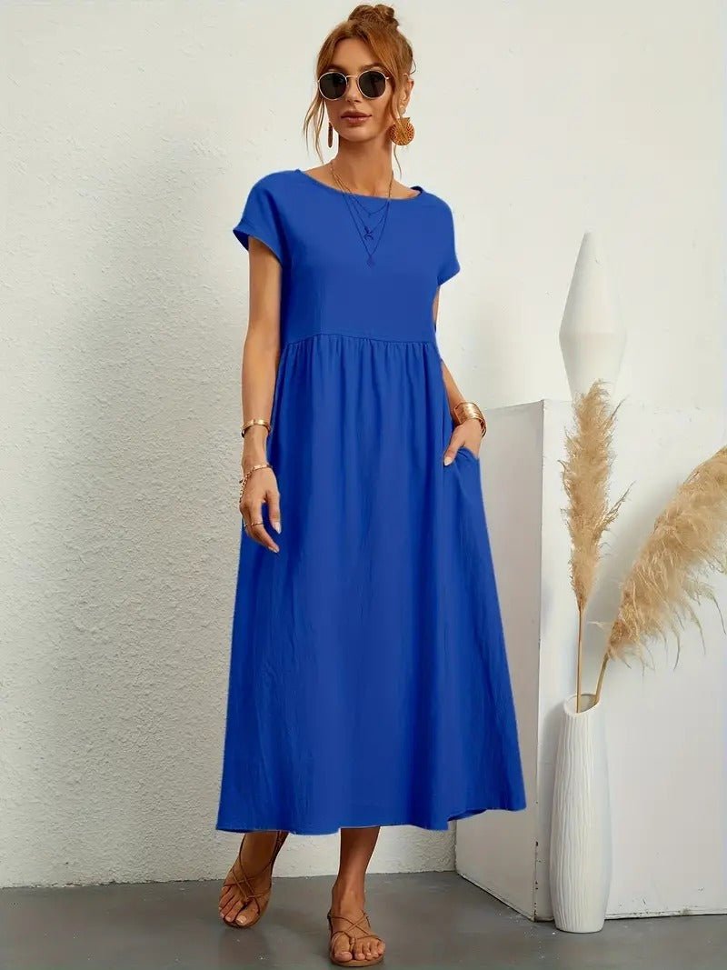 Juliane™ | Robe en lin premium avec poches