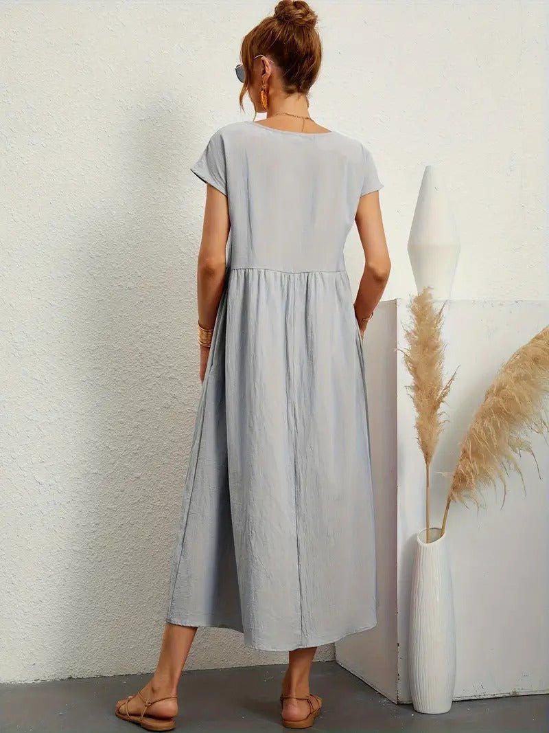 Juliane™ | Robe en lin premium avec poches