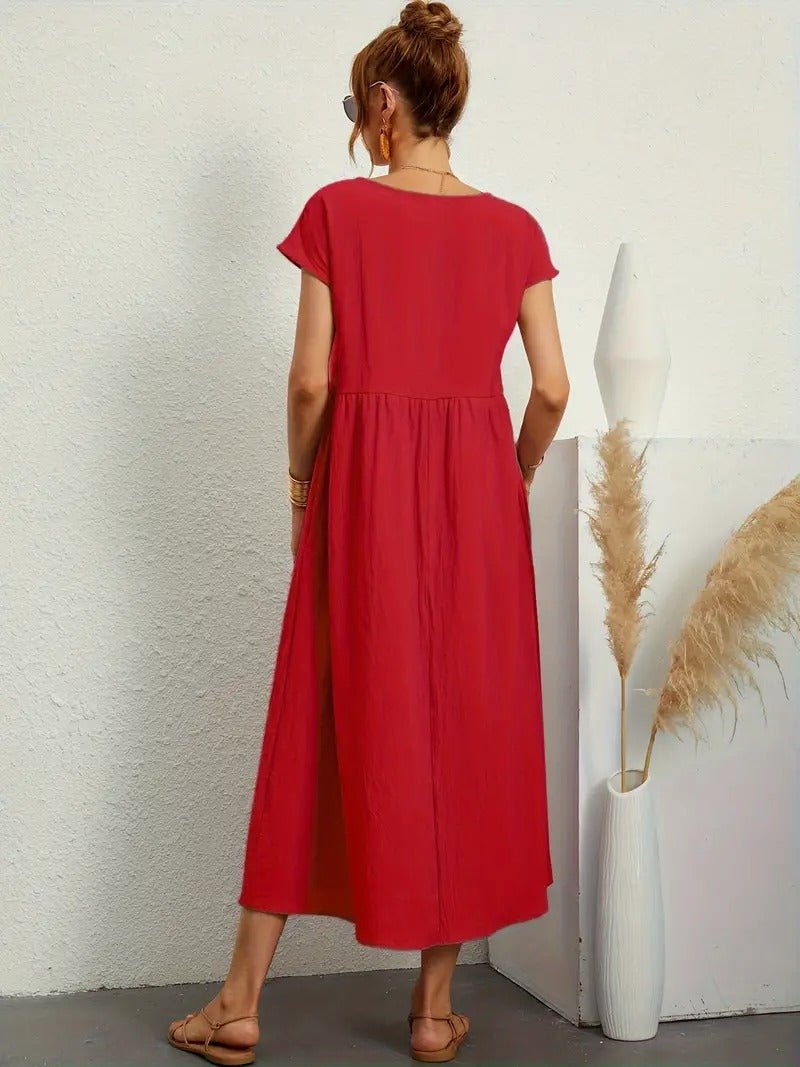 Juliane™ | Robe en lin premium avec poches