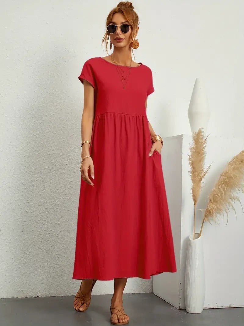 Juliane™ | Robe en lin premium avec poches