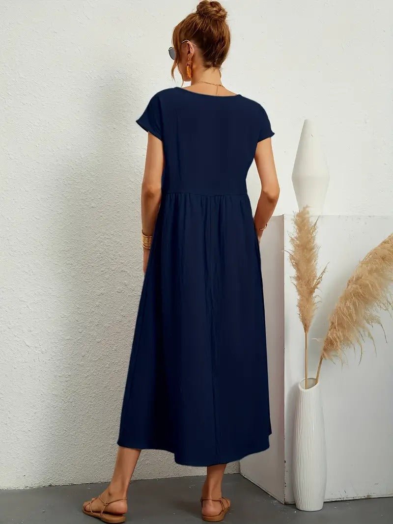 Juliane™ | Robe en lin premium avec poches