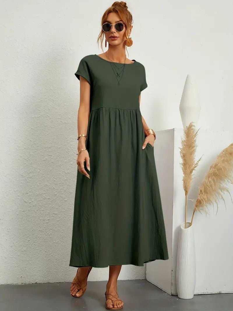 Juliane™ | Robe en lin premium avec poches