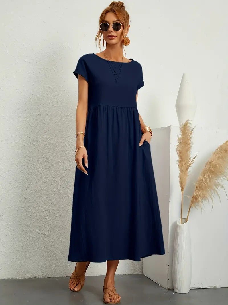 Juliane™ | Robe en lin premium avec poches