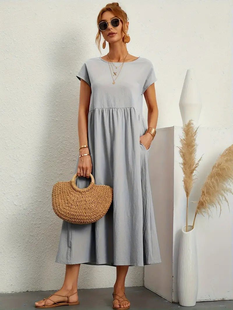 Juliane™ | Robe en lin premium avec poches