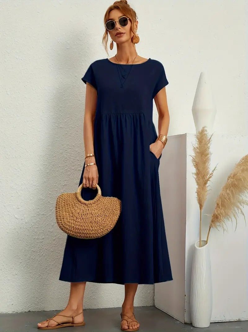 Juliane™ | Robe en lin premium avec poches