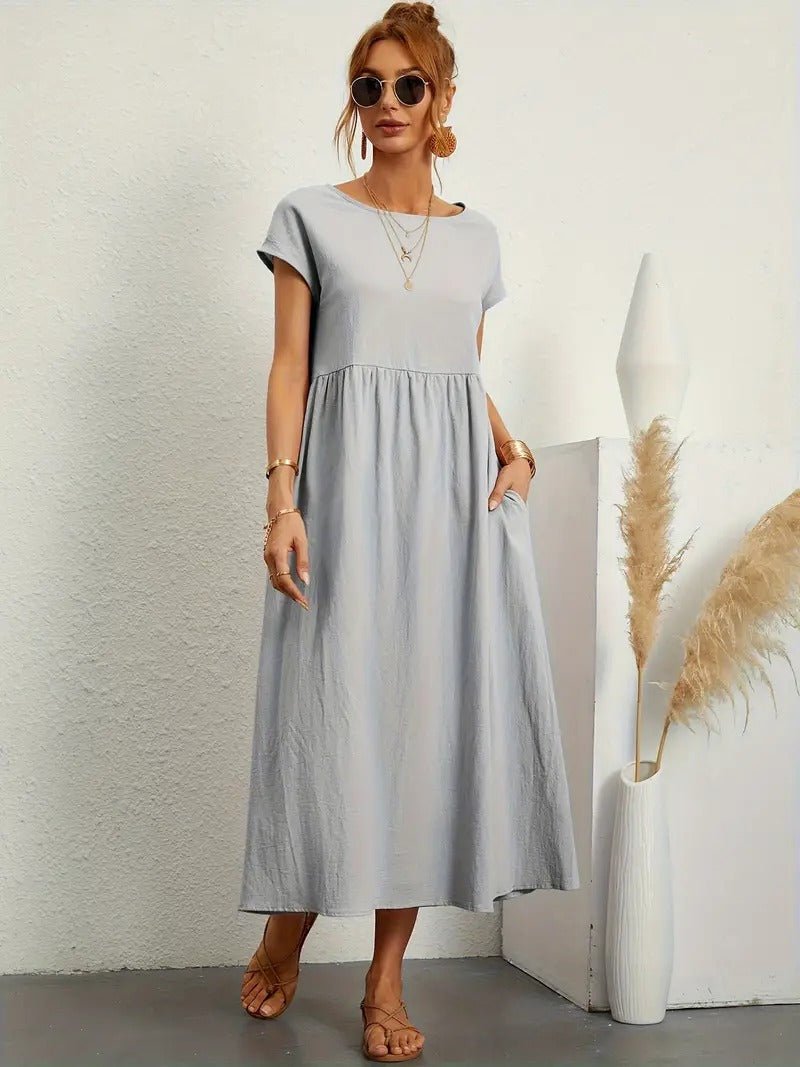 Juliane™ | Robe en lin premium avec poches