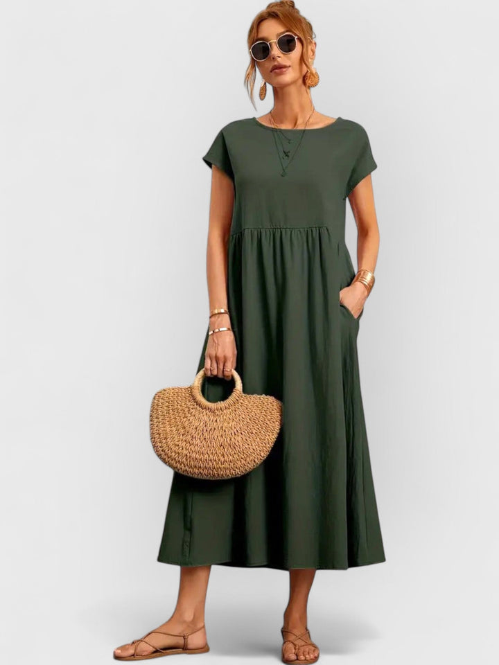 Juliane™ | Robe en lin premium avec poches
