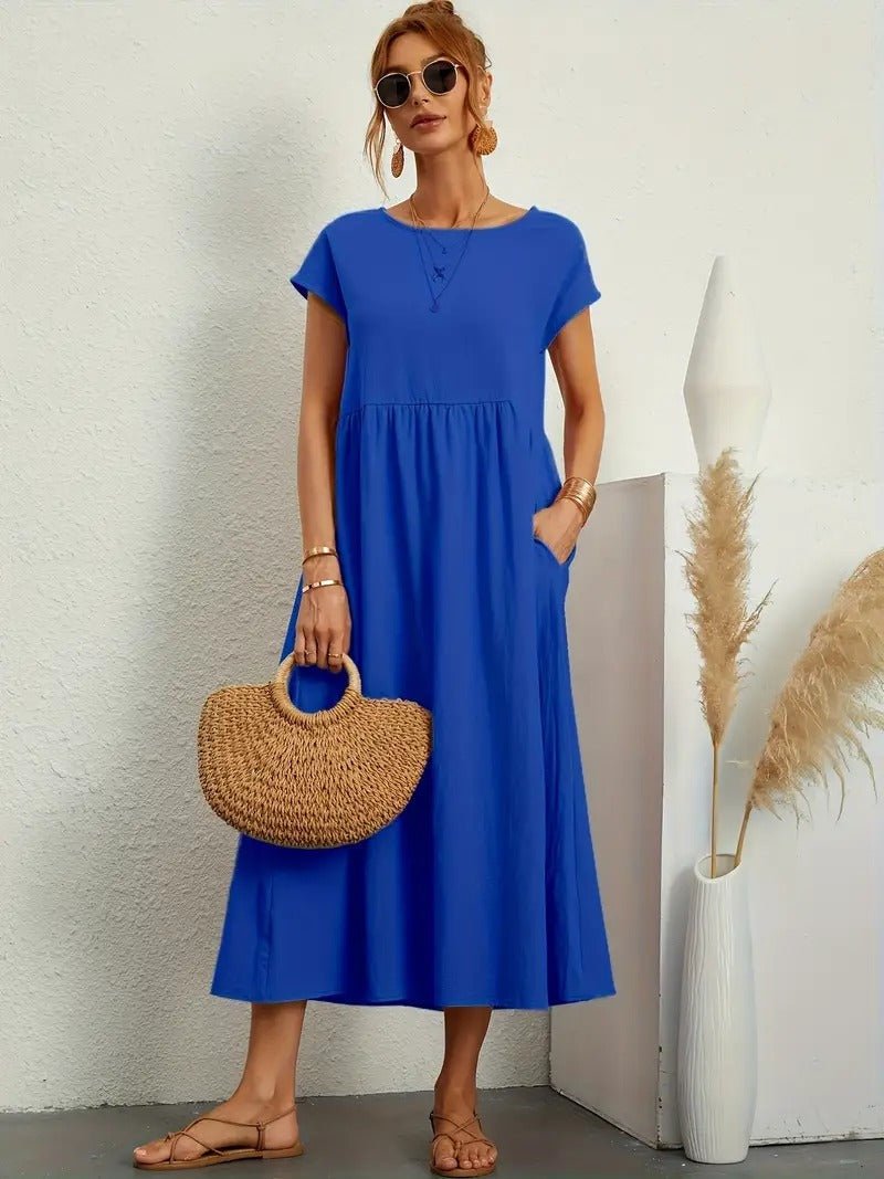 Juliane™ | Robe en lin premium avec poches
