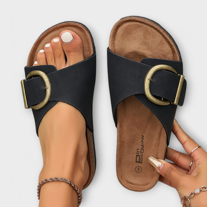 Margie™ | Mules pour femme en liège avec brides à boucles