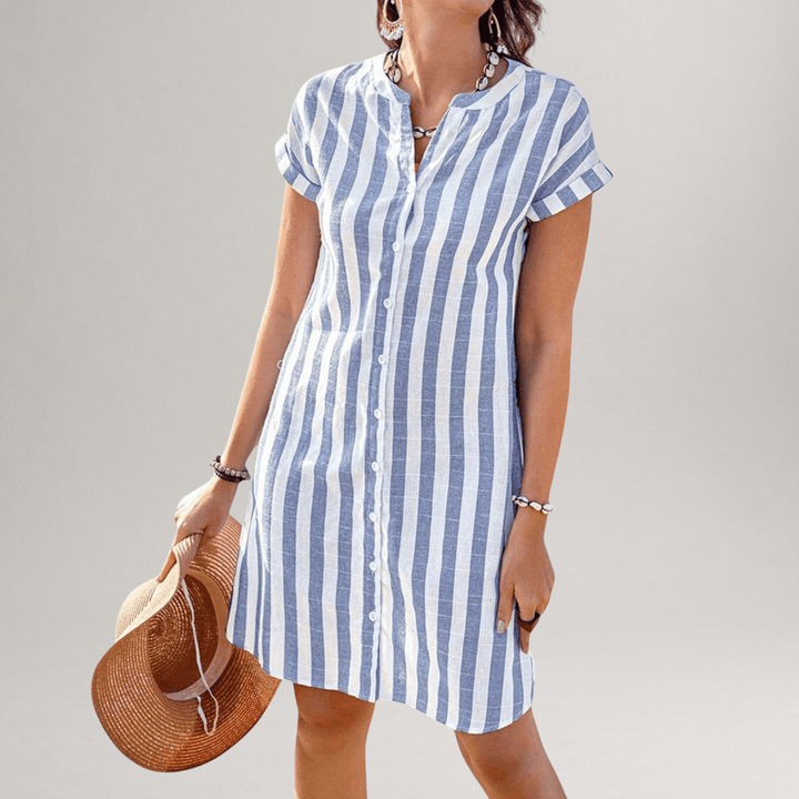 Virna™ | Robe-Chemise Élégante et Polyvalente